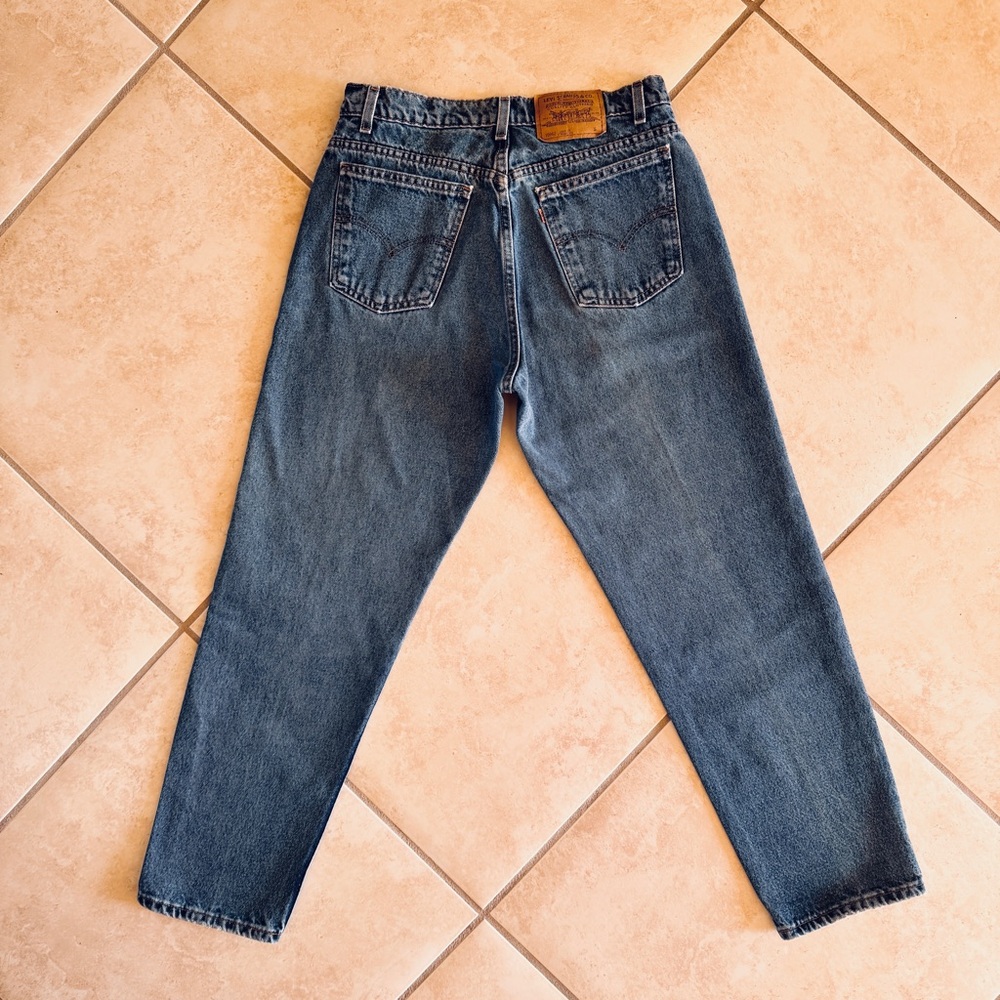 💖 Vintage Levi's 962 Orange Tab High Waist Jeans, Size 13 Jr. S - Picture 8 of 16